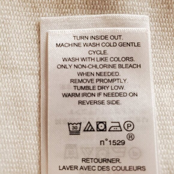 LAUREN RALPH LAUREN SZ 1X Black Label Navy & Cream Cotton Blend Full Zip Jacket - Picture 10 of 10